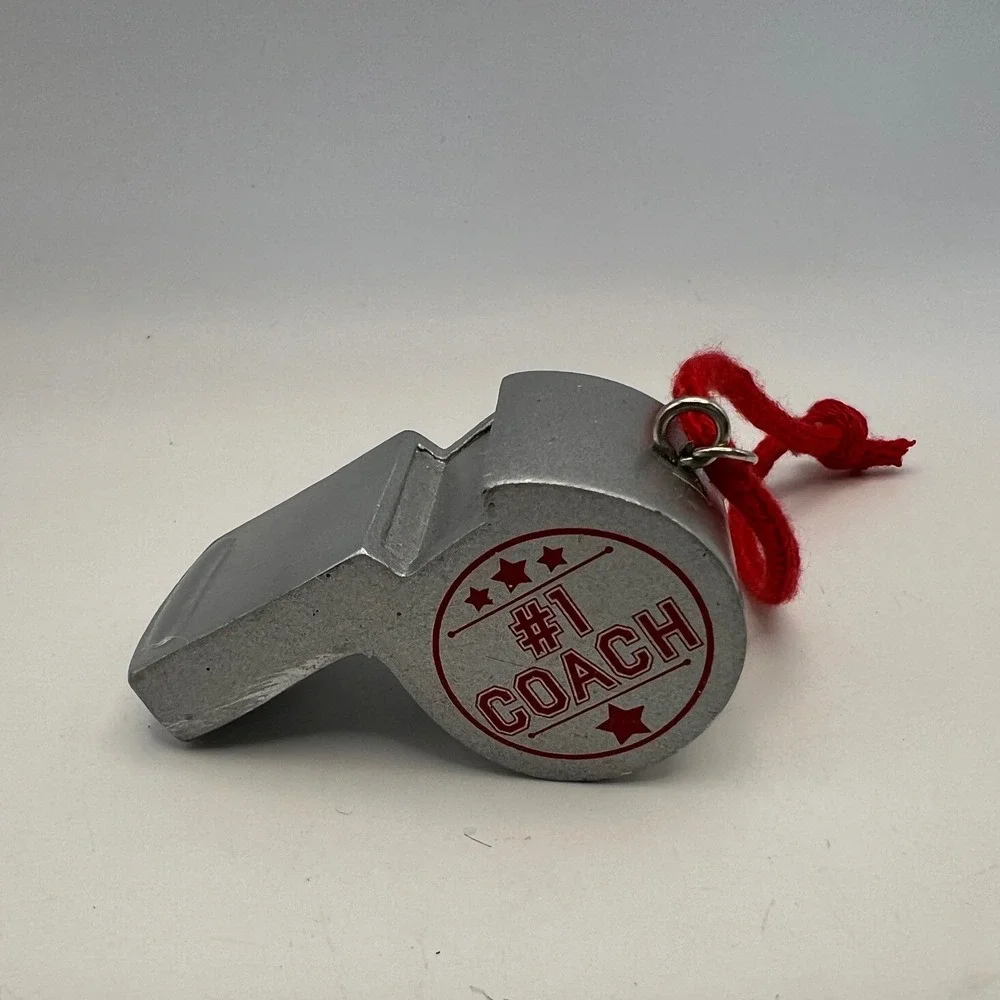 Hallmark #1 Coach Whistle Christmas Ornament